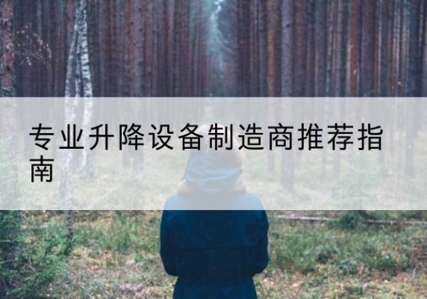大竹电动剪叉升降平台厂家-专业升降设备制造商推荐指南